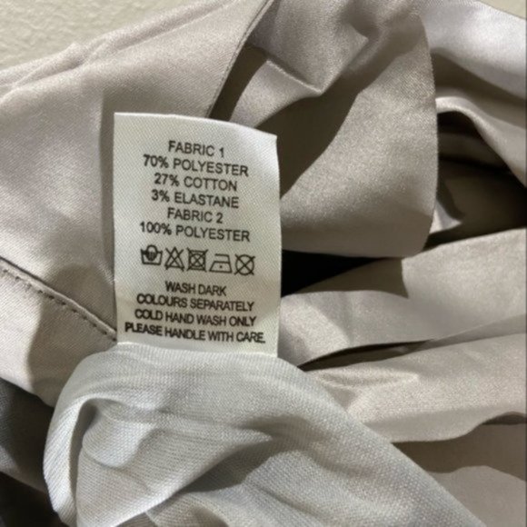 Rare Opulence Origami Dress in Gray. UK 8. Approximately US size 4. - Picture 6 of 12